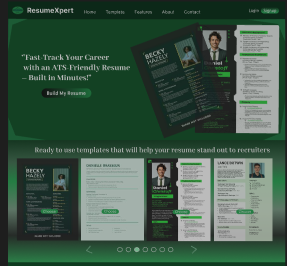 Screenshot of Resume Builder Web App
